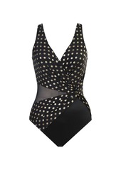 Miraclesuit Perla Dotted One-Piece Swimsuit