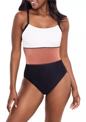 Miraclesuit Spectra Trifecta Colorblocked One-Piece Swimsuit