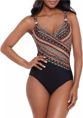 Miraclesuit Zwina Siren Printed One-Piece Swimsuit