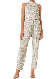 Misa Perry High Waisted Pants In Abstract Zebra