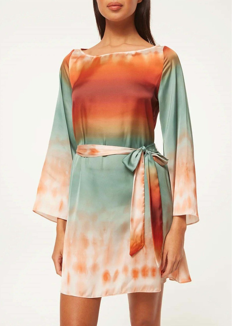 Misa Twiggy Dress In Carnelian Ombre