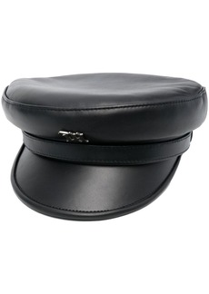 Misbhv logo-plaque leather gavroche hat