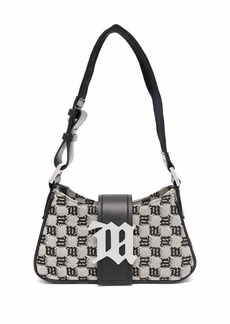 Misbhv logo-plaque woven shoulder bag