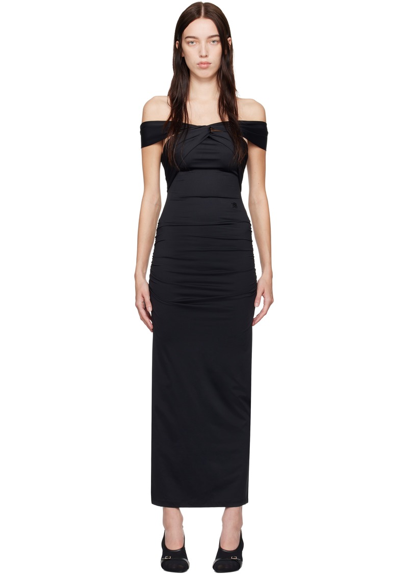 MISBHV Black Wrapped Maxi Dress