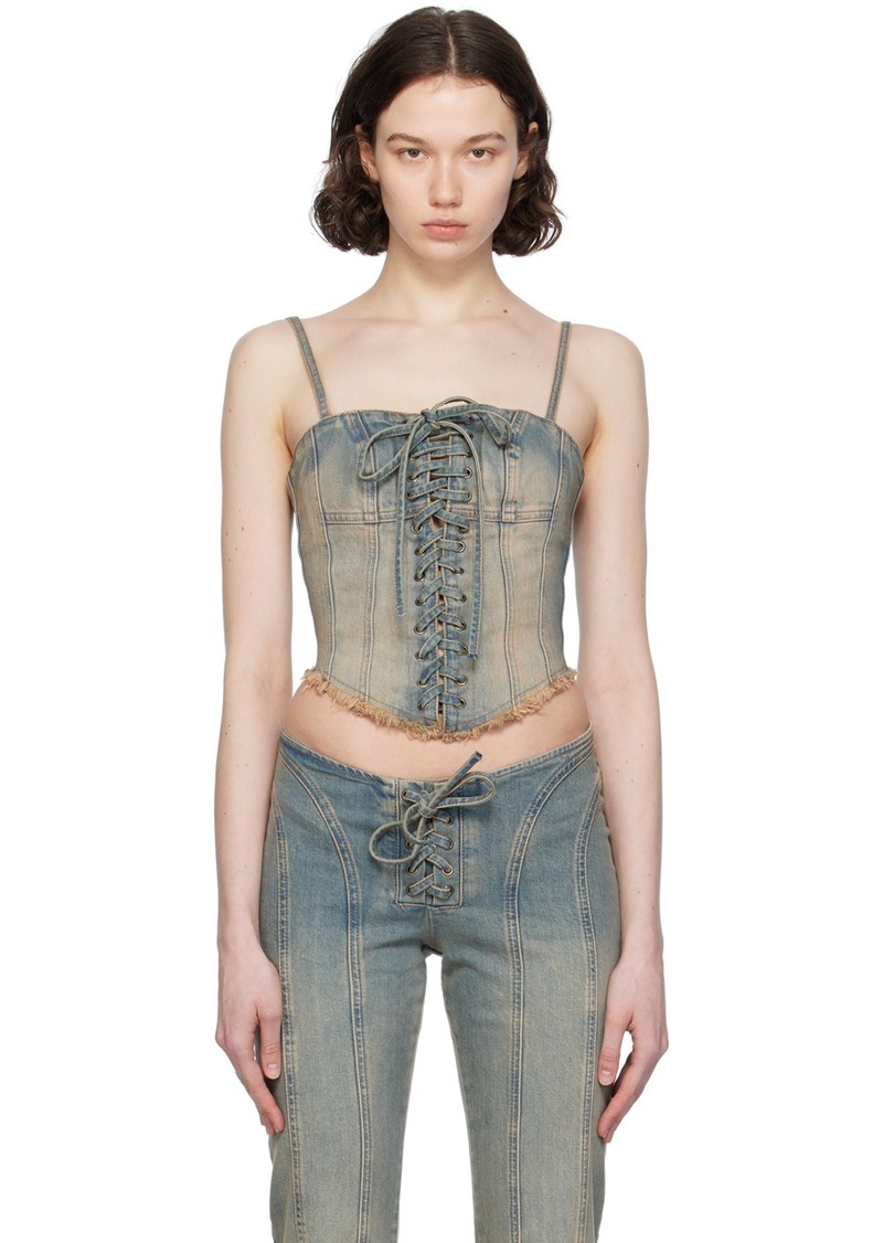 MISBHV Blue Lara Denim Tank Top