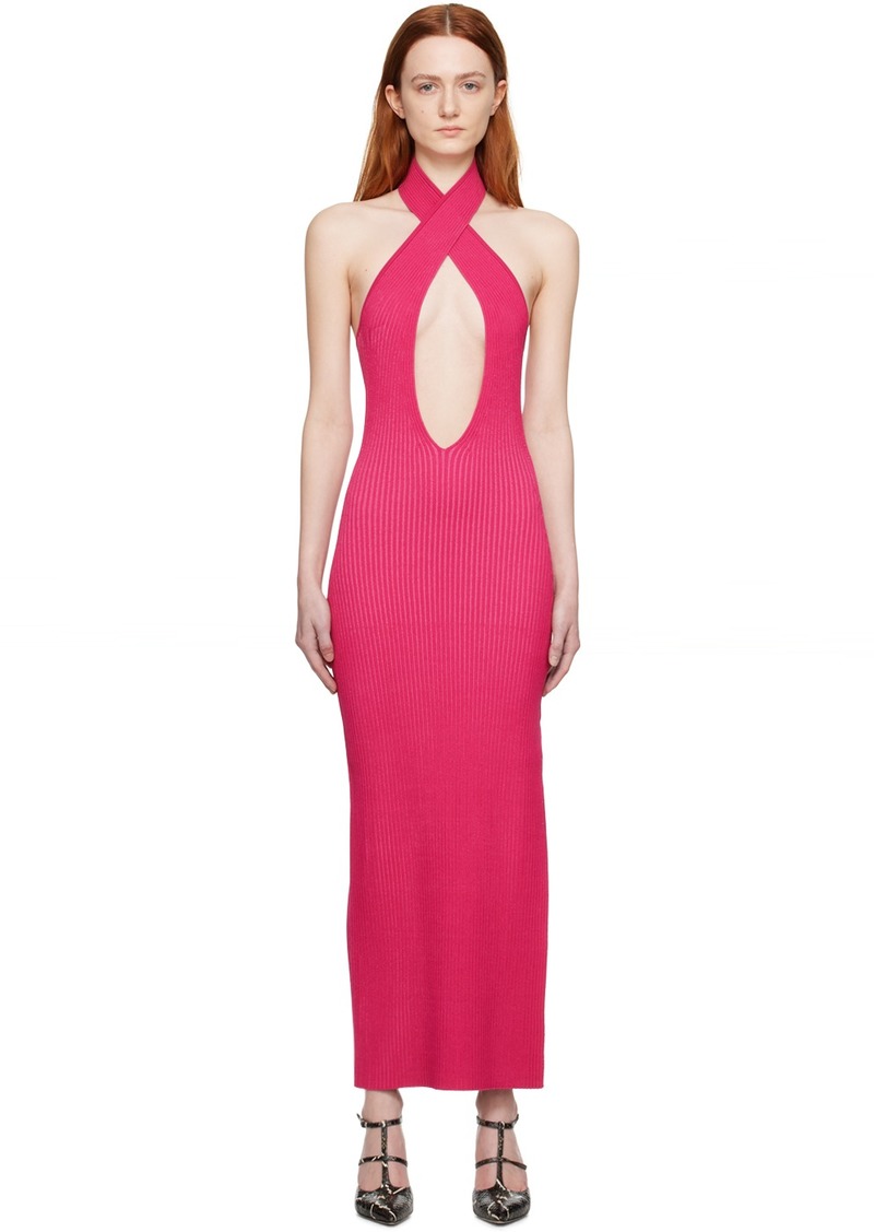 MISBHV Pink Cutout Maxi Dress