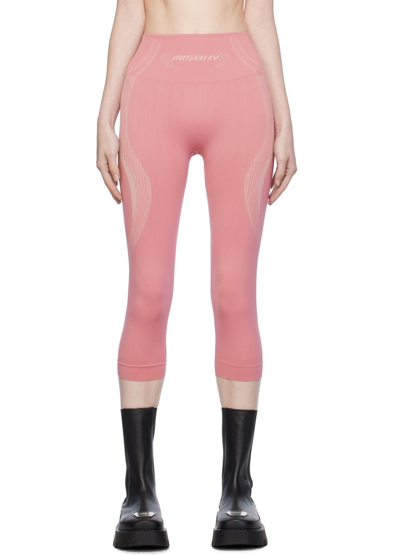 MISBHV Pink Jacquard Leggings