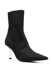 Misbhv monogram pointed-toe boots