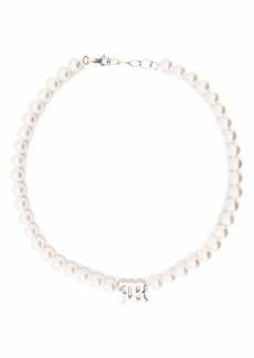 Misbhv mother-of-pearl monogram necklace