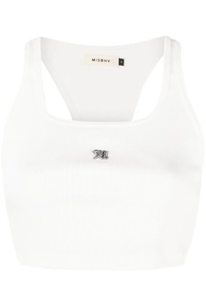 Misbhv The M logo-embroidered top