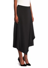 Misook Asymmetric Charmeuse Maxi Skirt