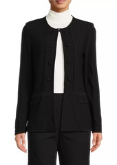 Misook Braid-Trimmed Jacket