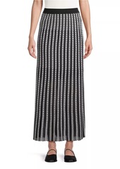 Misook Burnout Knit Maxi Skirt