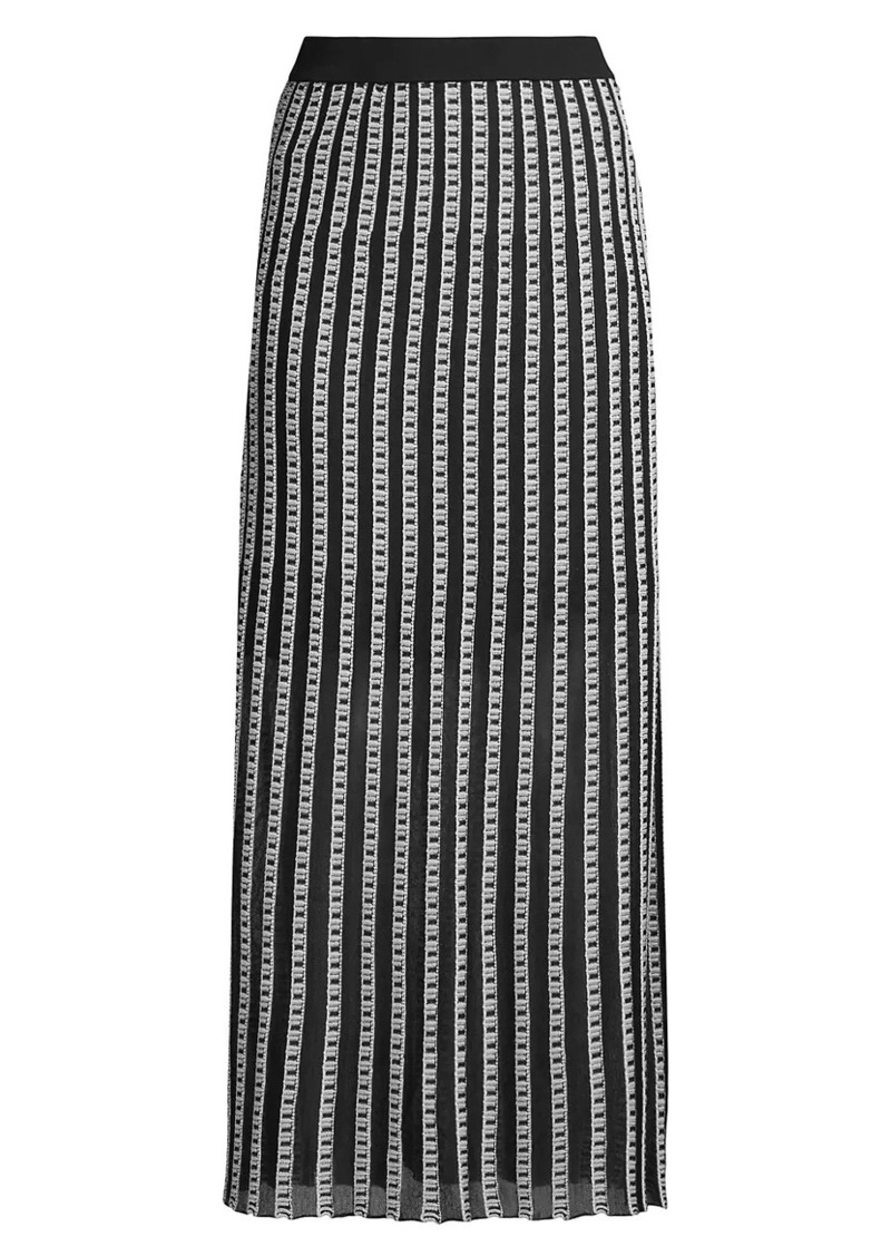 Misook Burnout Knit Maxi Skirt