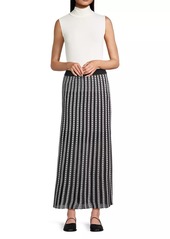 Misook Burnout Knit Maxi Skirt