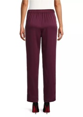 Misook Crepe De Chine Straight-Leg Pants