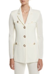 Misook Dressed Up Button-Front Jacket