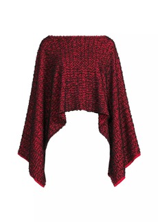 Misook Knit Draped Poncho