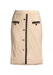 Misook Knit Knee-Length Skirt