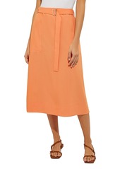 Misook Belted Midi Skirt