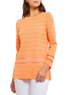 Misook Burnout Stripe Sweater in Citrus Blossom at Nordstrom Rack