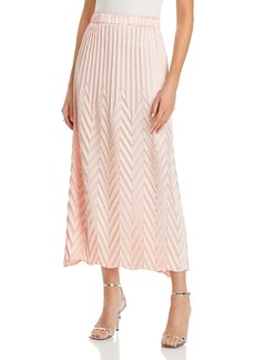 Misook Chevron Textured A Line Maxi Skirt