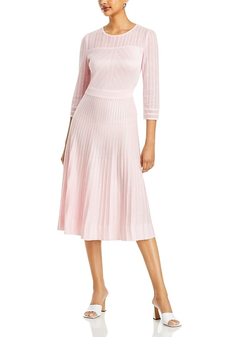 Misook Classic Knit Midi Dress