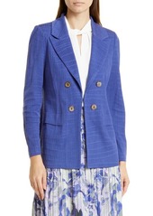 Misook Double Breasted Knit Jacket in Storm at Nordstrom