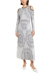 Misook Jacquard Knit Maxi Dress