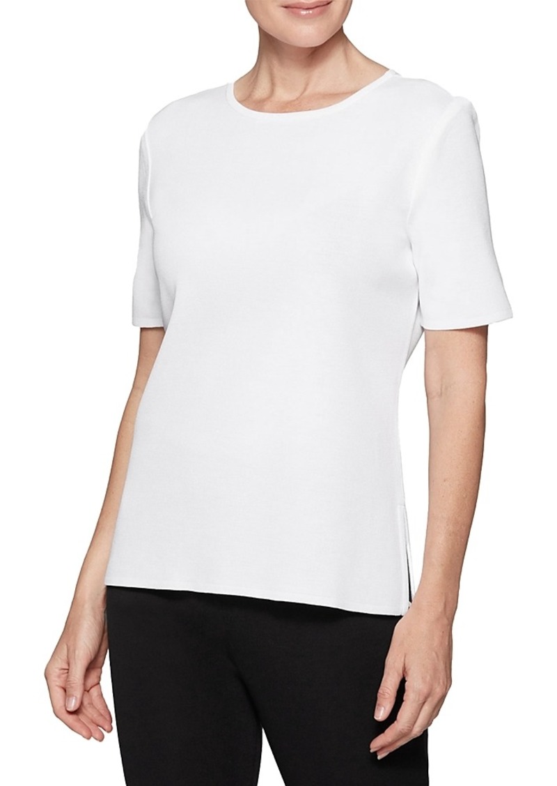 Misook Jewel Neck Tee