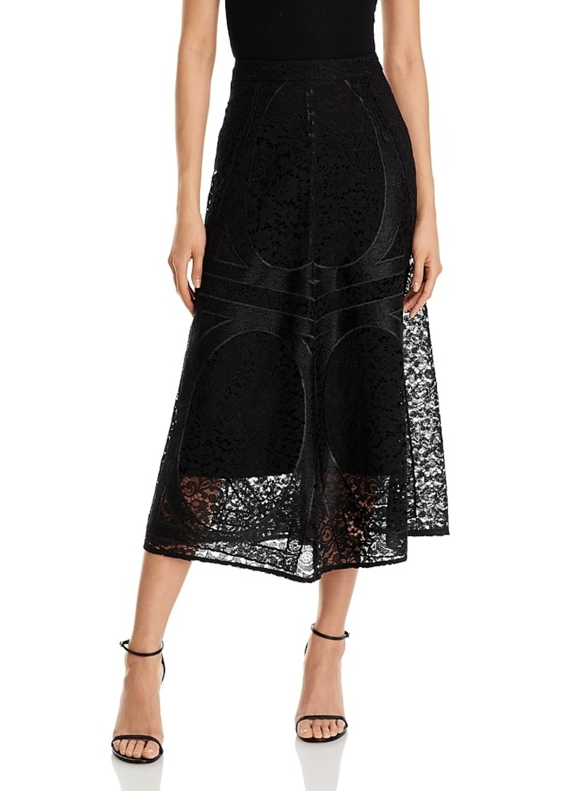 Misook Lace A Line Skirt