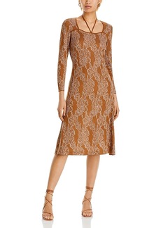 Misook Metallic Jacquard Dress