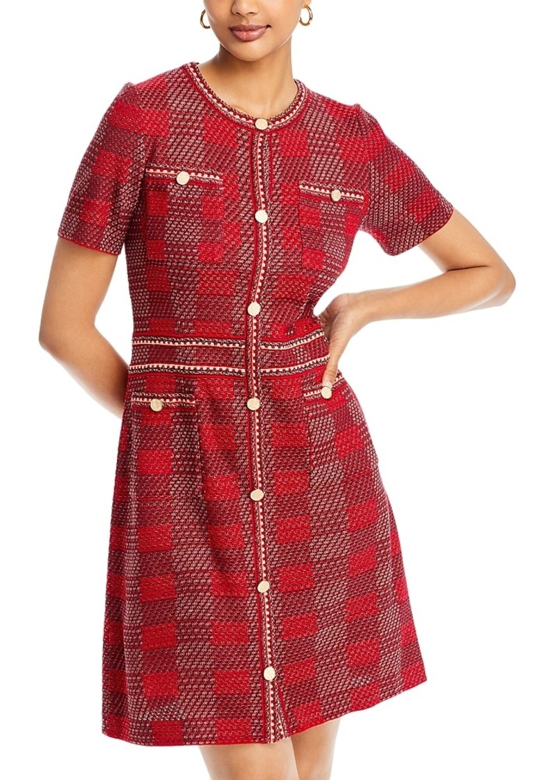 Misook Plaid Sheath Dress