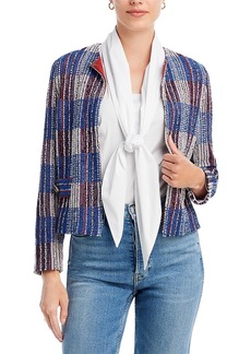 Misook Printed Tweed Jacket