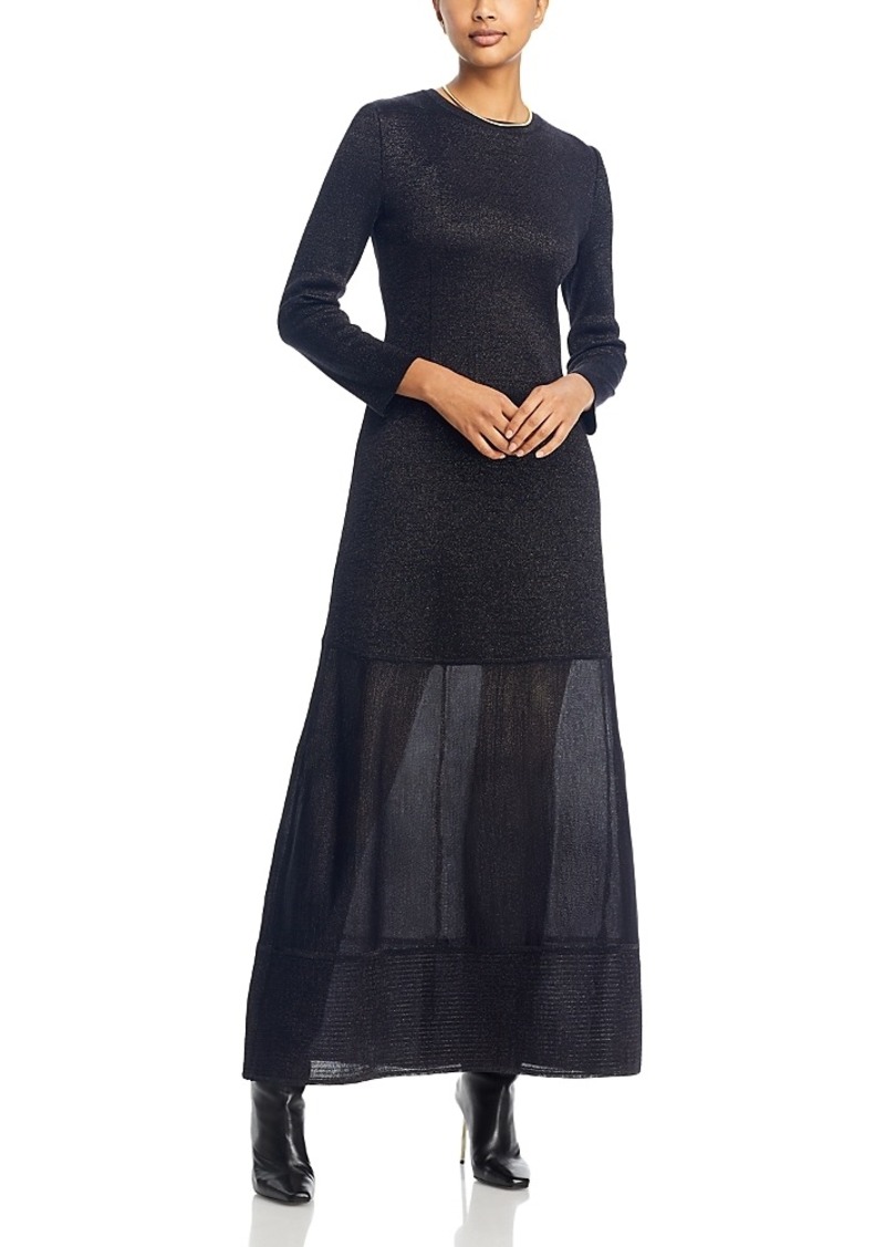 Misook Shimmer Knit Maxi Dress