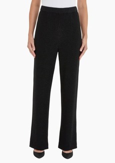 Misook Sparkle Pull-On Wide Leg Woven Pants