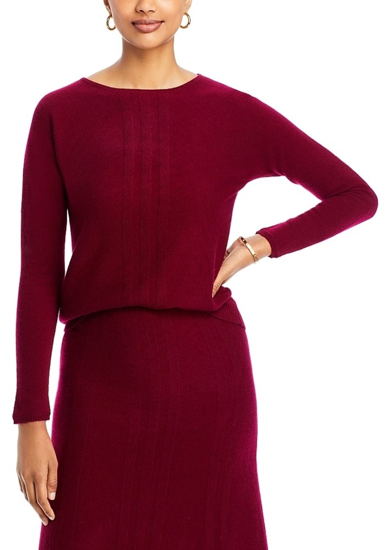 Misook Textural Stripe Cashmere Tunic