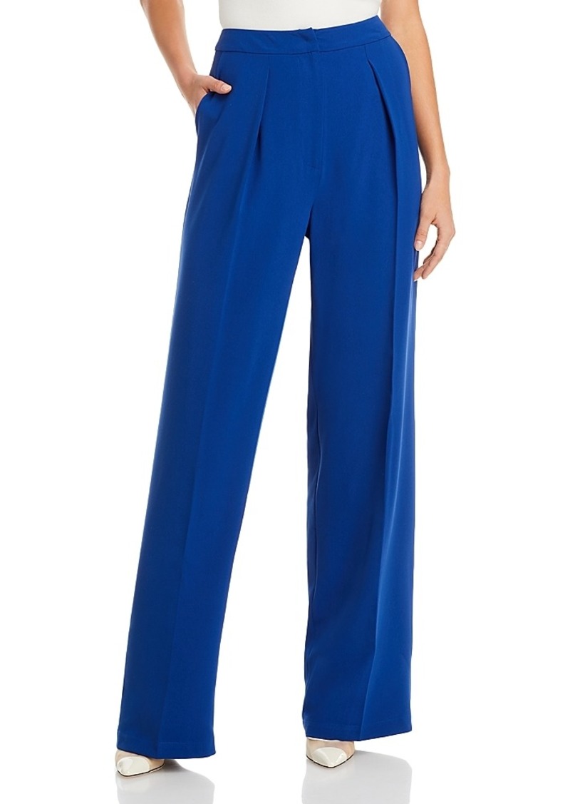 Misook Twill Chiffon Tailored Pants