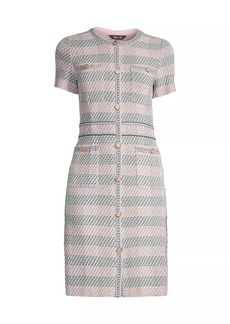 Misook Plaid Tweed Sheath Dress