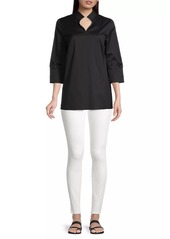 Misook Ruched Sleeve Tunic