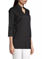 Misook Ruched Sleeve Tunic