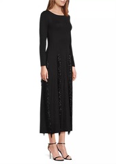 Misook Sequined Knit Midi Dress