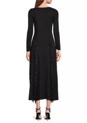 Misook Sequined Knit Midi Dress