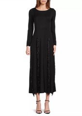 Misook Sequined Knit Midi Dress