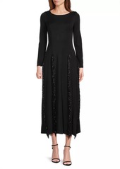 Misook Sequined Knit Midi Dress