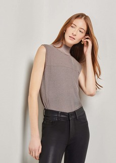 Misook Soft Knit Long Mock Neck Tank