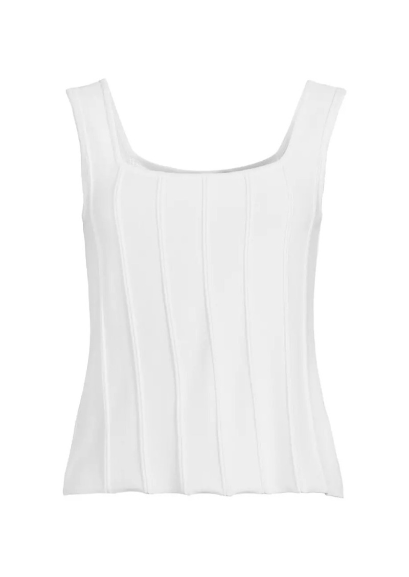 Misook Soft Knit Ribbed Tank Top