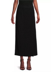 Misook Sparkle Stretch Woven Straight Maxi Skirt