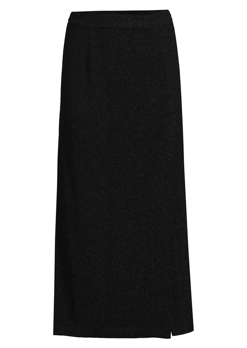 Misook Sparkle Stretch Woven Straight Maxi Skirt