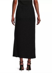 Misook Sparkle Stretch Woven Straight Maxi Skirt